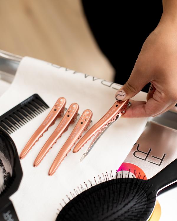 Framar Big Bite Clips rosegold