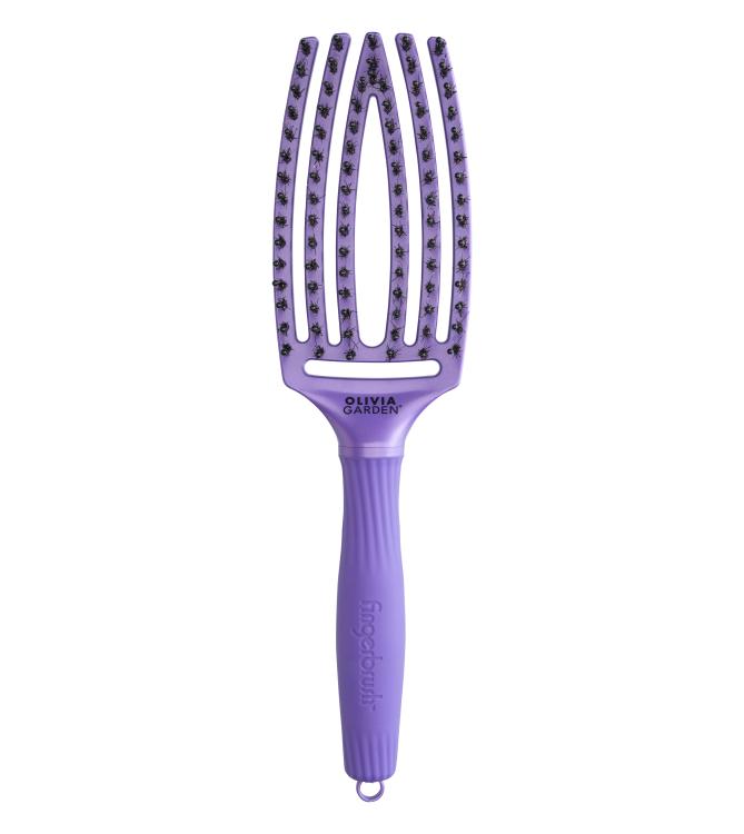 Olivia Garden Fingerbrush Combo Lila, 6-reihig