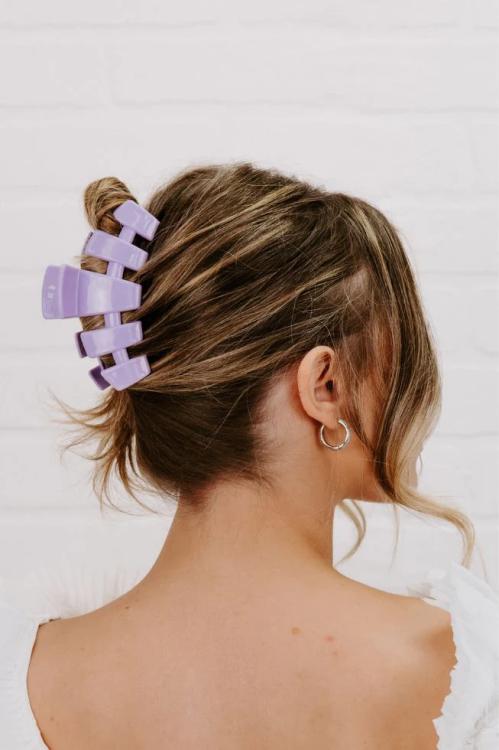 Teleties Classic Hair Clip Classic Lilac You groß