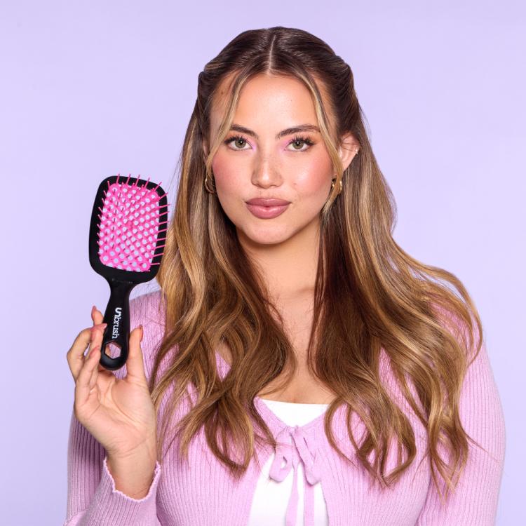 UNbrush Detangling Hair Brush Blossom Pink