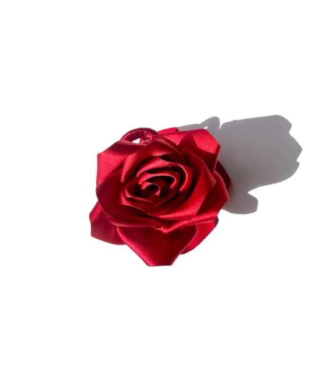 Solar Eclipse Rosen Haarklammer Satin rot