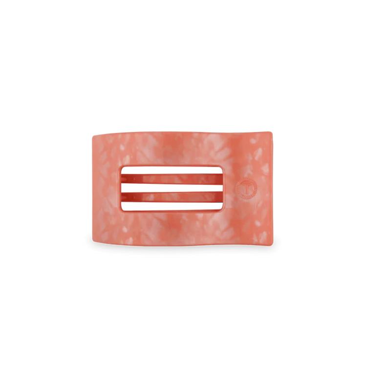 Teleties Small Flat Rectangle Hair Clip Dreamsicle