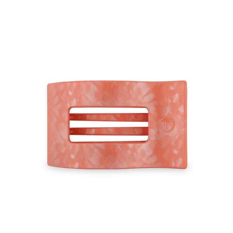 Teleties Medium Flat Rectangle Hair Clip Dreamsicle