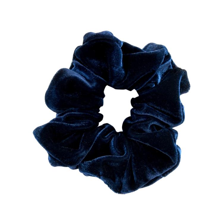 What a bun! Scrunchie Large Velvet Midnight Blue