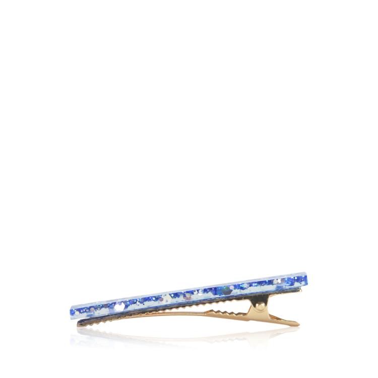CG Home gerader Mini Clip Holographisch Blau