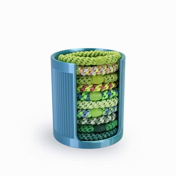 Wunderkopf Haargummi Organizer Hawaii Blau