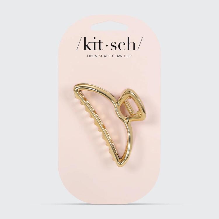 Kitsch Open Shape Claw Clip - Gold