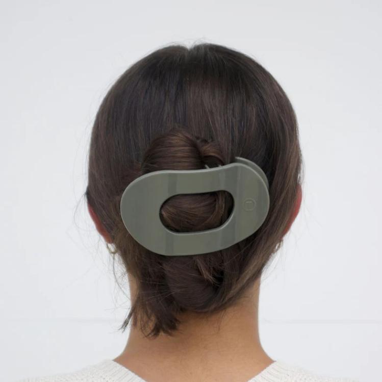 Teleties Flat Round Clip groß Sage It Aint So