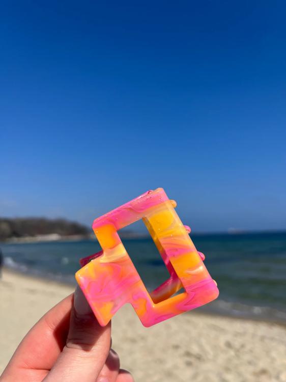 by Vivi Haarklammer Quadrat Sorbet