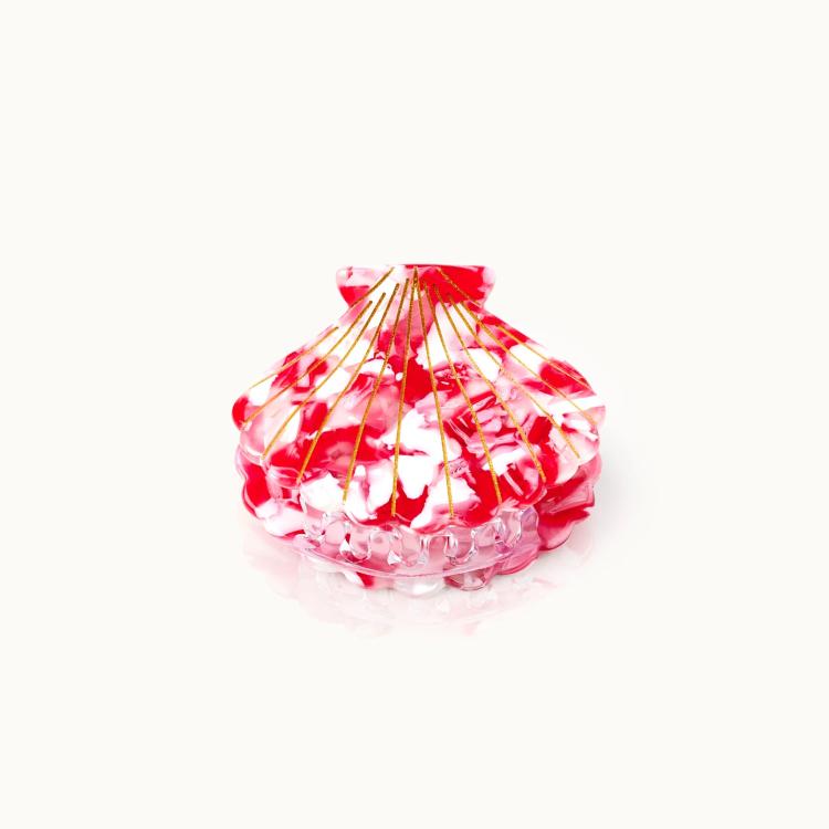 By Vivi Muschel Haarklammer Erdbeermilchshake