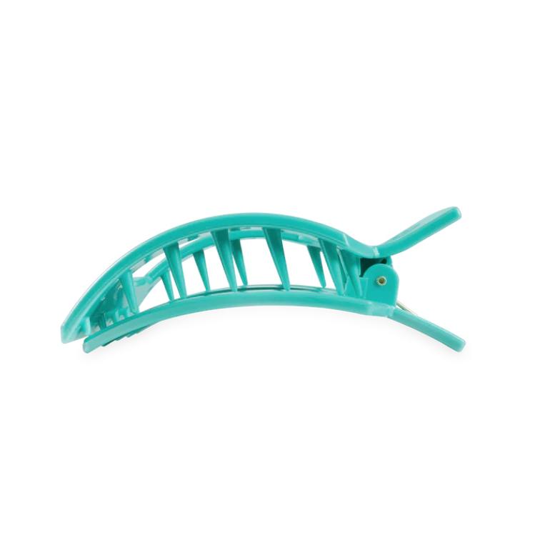 Teleties Large Flat Square Hair Clip Totally Turquoise