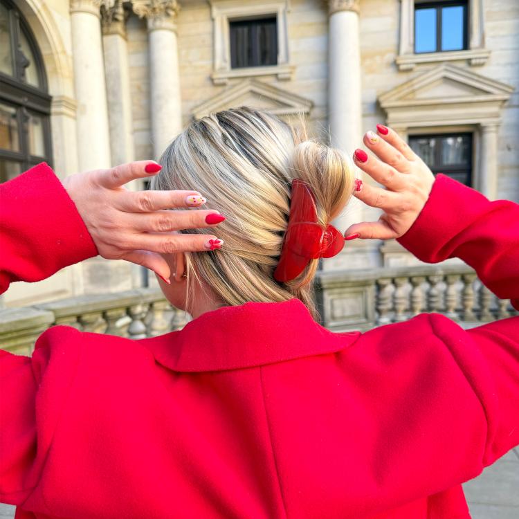 Helly Hair Haarklammer Emma lipstick red
