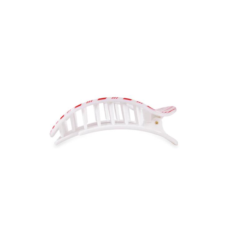 Teleties Flat Round Clip klein Candy Cane Crush