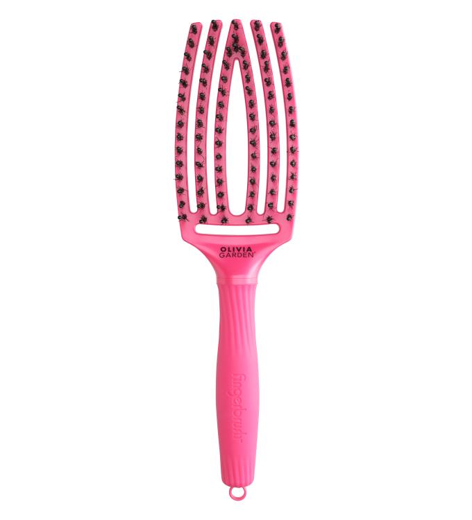 Olivia Garden Fingerbrush Combo Red Medium, 6-reihig