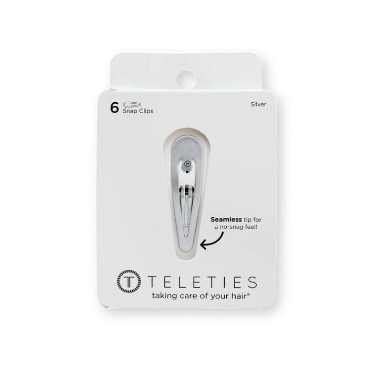 Teleties Snap Clip Silver