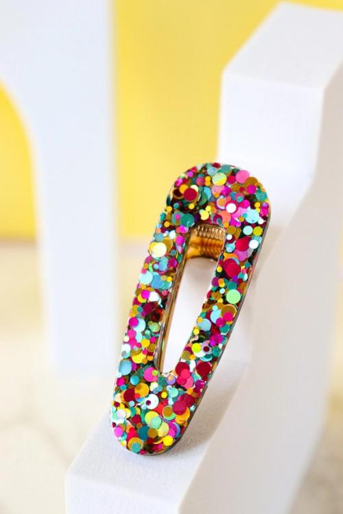 CG Home Dreieckige Haarspange Joie Green