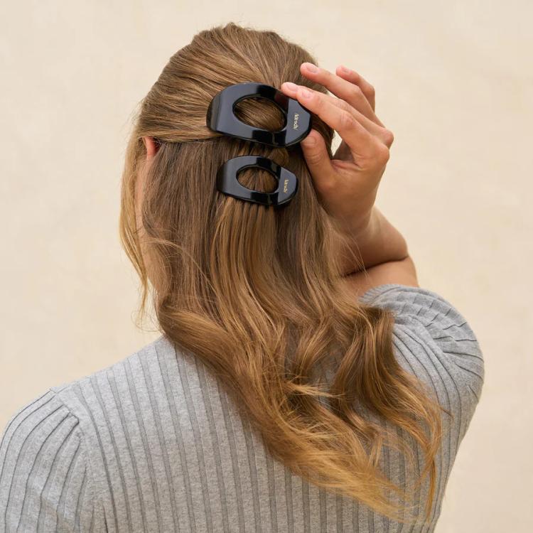 Kitsch Small Flat Cloud Clip Black