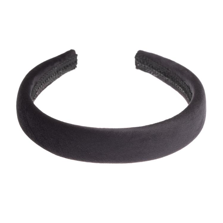 Dark Velvet Hairband Black Breit