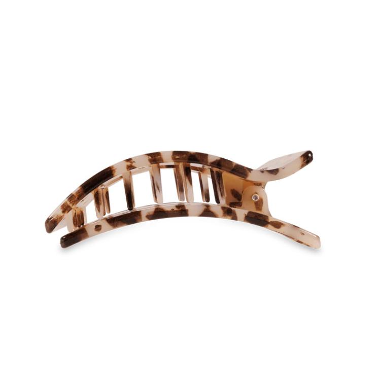 Teleties Medium Flat Rectangle Hair Clip Blonde Tortoise