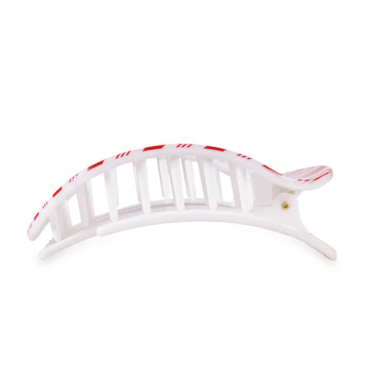 Teleties Flat Round Clip groß Candy Cane Crush