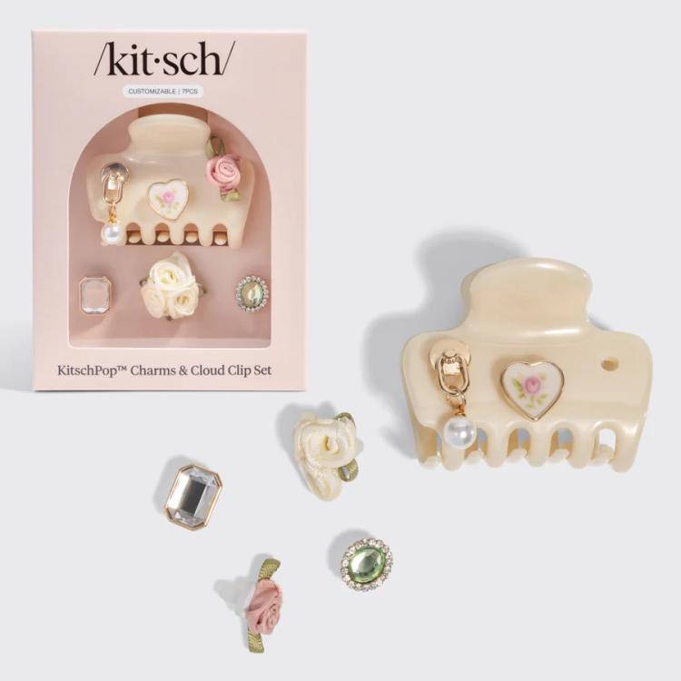 Kitsch KitschPop Cloud Clip Set Pearlized Cream