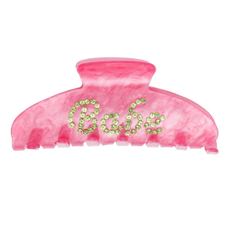 Dark Bebe Hair Claw Bubblegum Pink