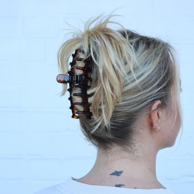 Helly Hair Haarklammer Valerie 12 cm horn