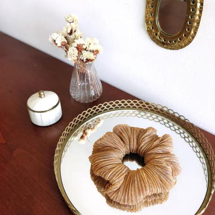 Laure Derrey Scrunchie Piisse Honey Pleated