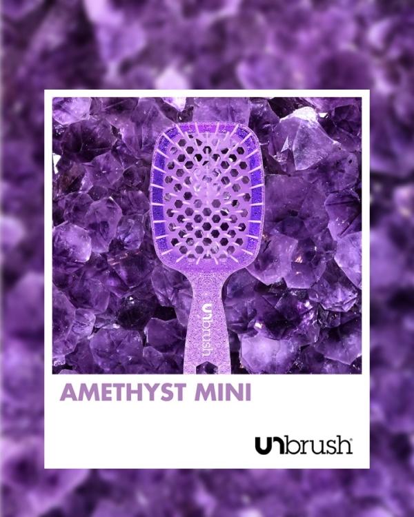 UNbrush Detangling Hair Brush Mini Amethyst