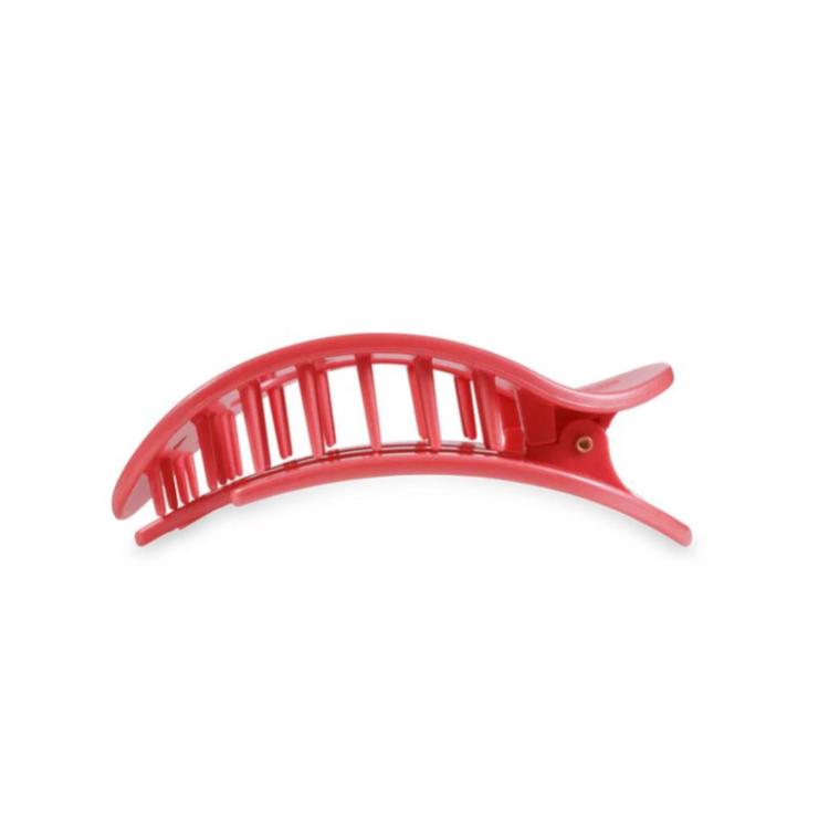 Teleties Flat Round Clip medium Calming Coral