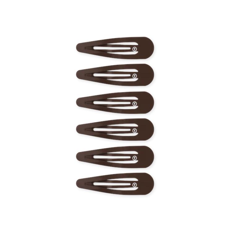 Teleties Snap Clip Brown
