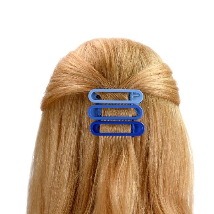 Helly Hair Paper Clip rund blau