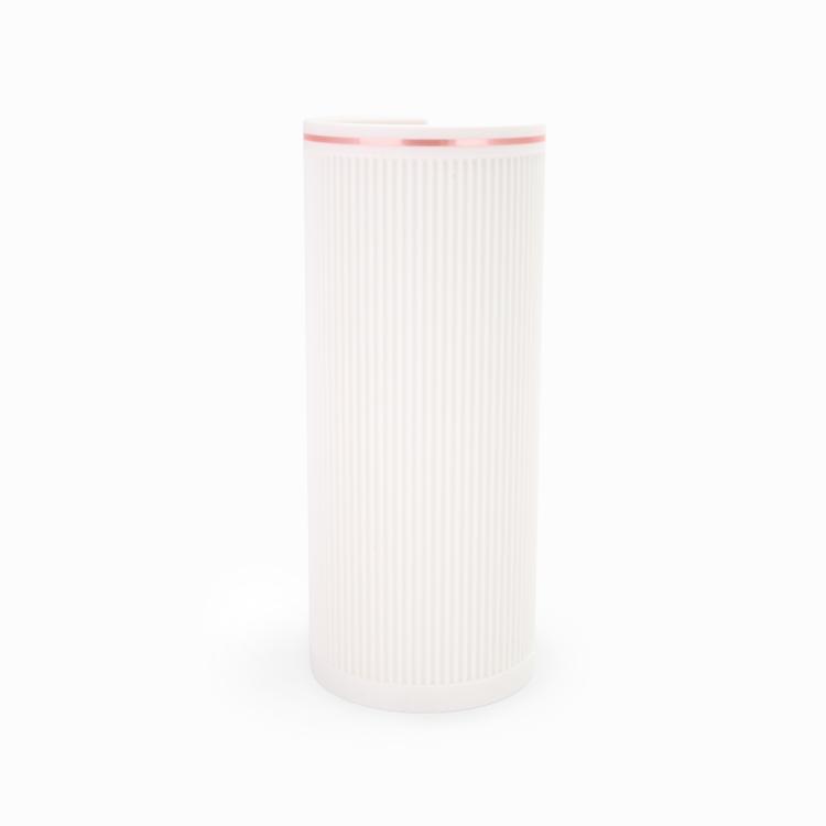 Wunderkopf Haargummi Organizer XXL  weiß Rand rosa