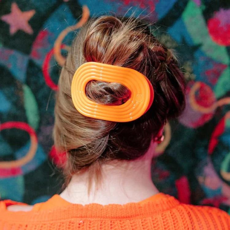 Teleties Flat Round Clip groß Day Rave