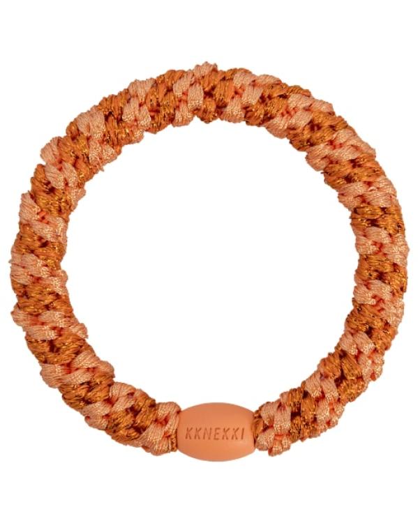 Kknekki  Stripe faded orange glitter