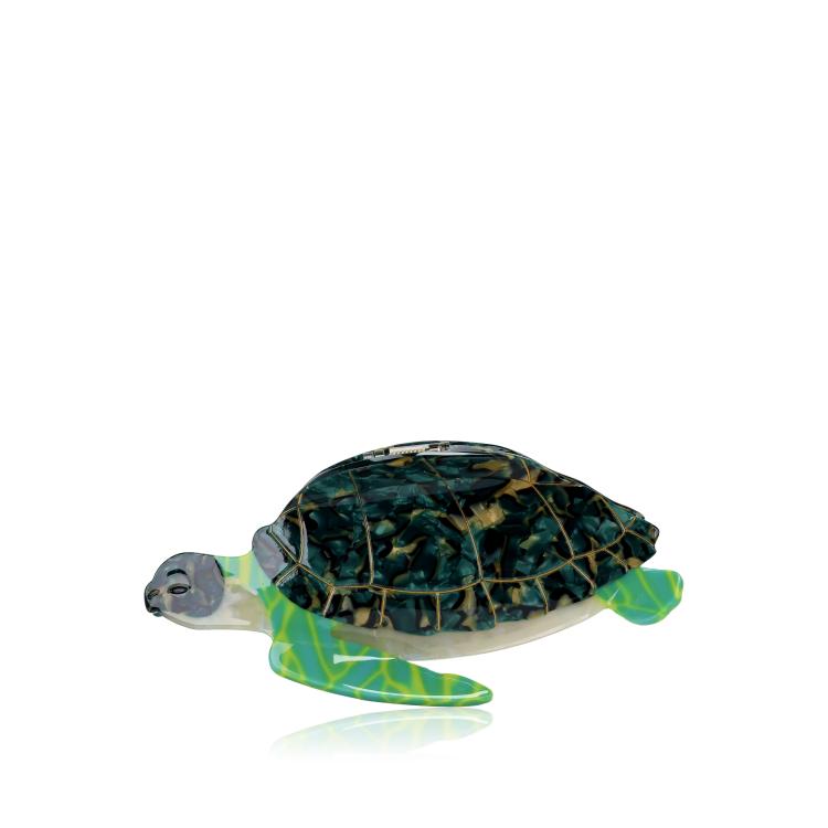 Helly Hair Haarklammer Schildkröte grün