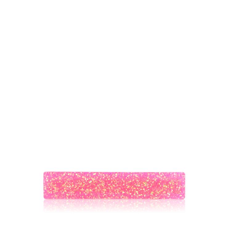 CG Home gerader Mini Clip Neonpink Glitzer