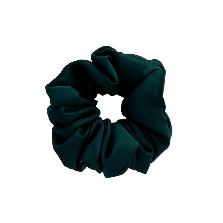 What a bun! Scrunchie Medium Satin Forrest Green