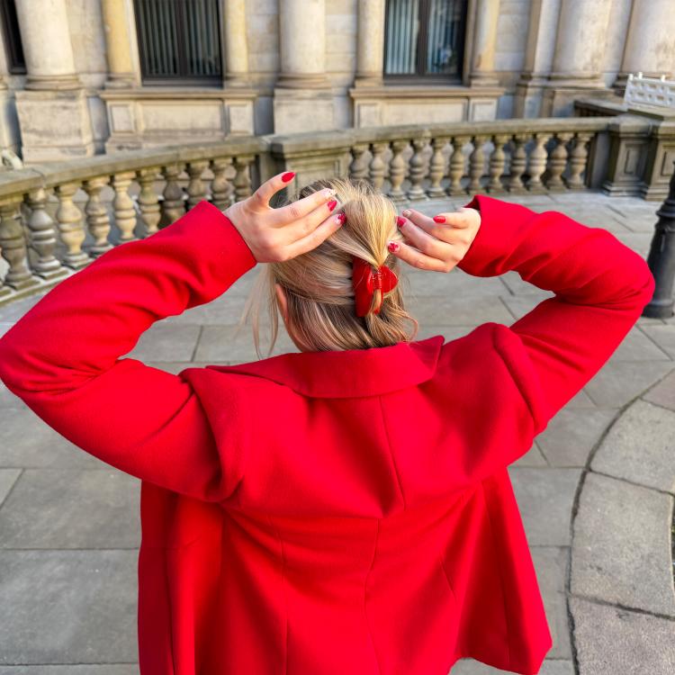 Helly Hair Haarklammer Emma lipstick red