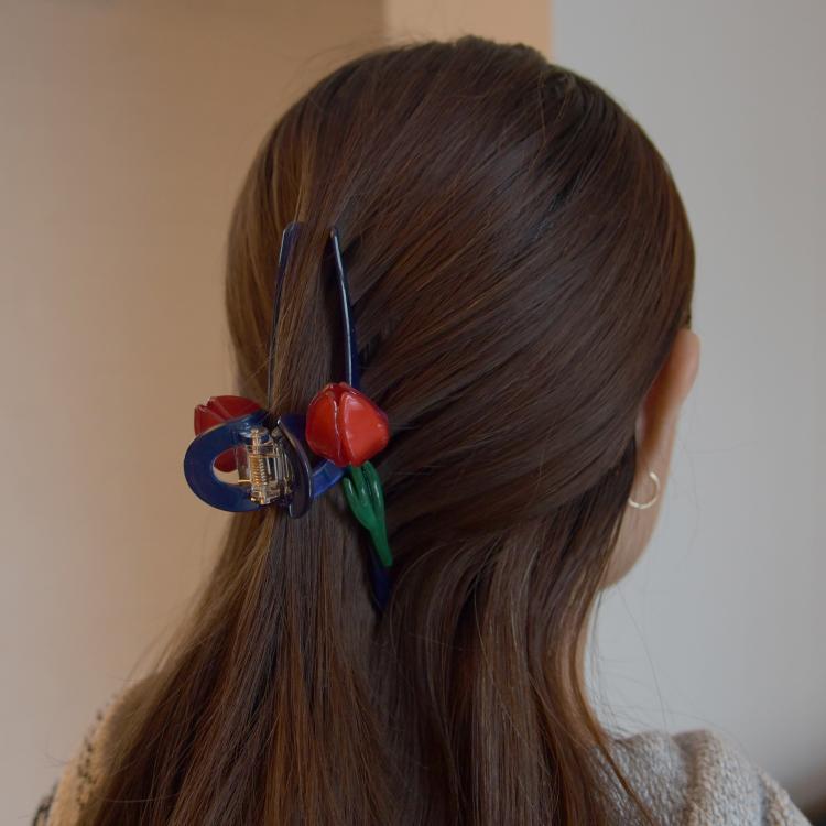 Helly Hair Haarklammer Tulpe dunkelblau