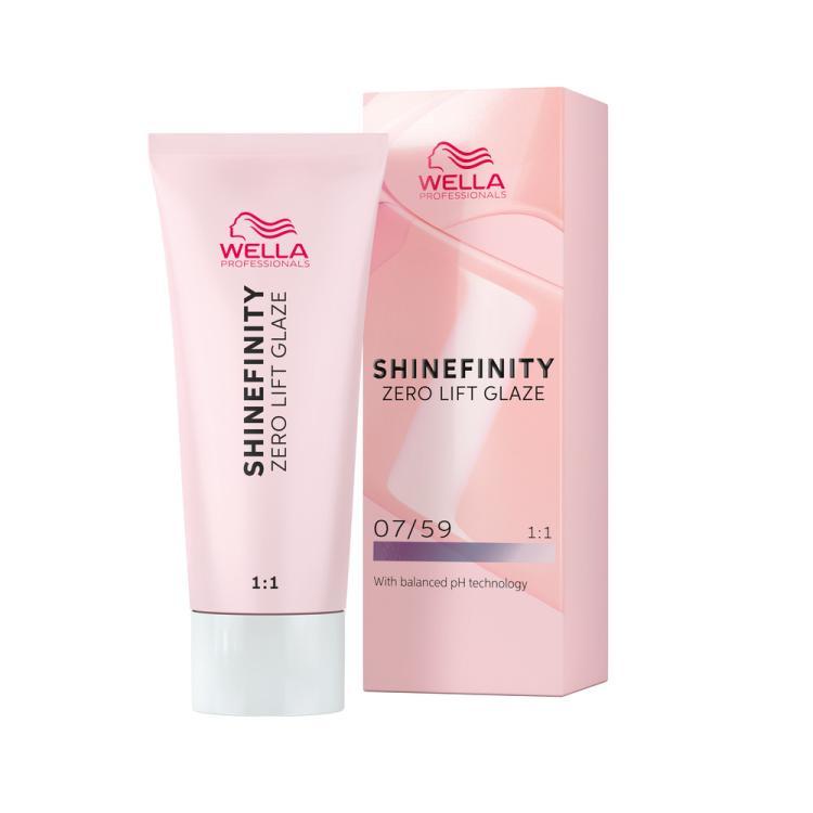 Wella Shinefinity 07/59 Mittelblond Mahagoni-Cendre