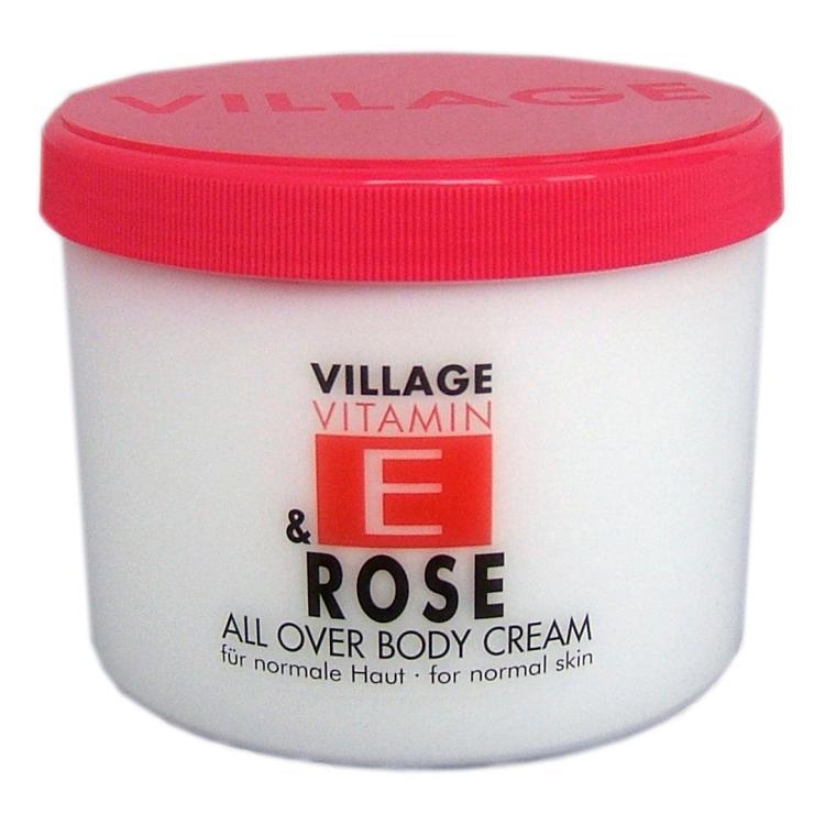 Village Vitamin E  Rose Bodycream
