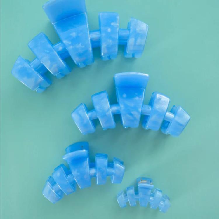 Teleties Classic Blue Laggon Hair Clip groß