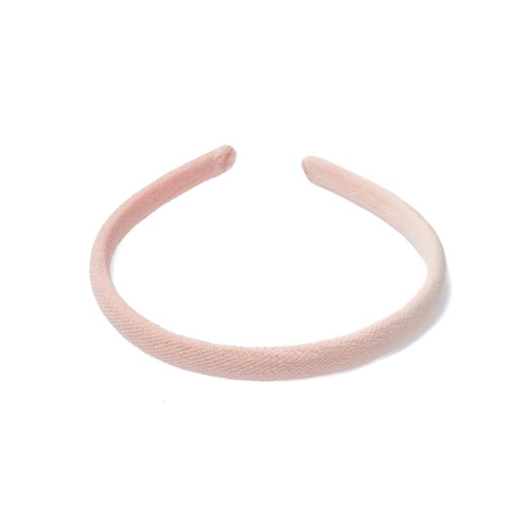 Dark Velvet Hairband Rose Quartz schmal