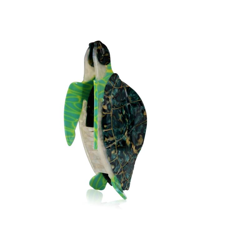 Helly Hair Haarklammer Schildkröte grün