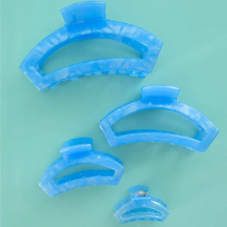 Teleties Open Hair Clip medium Blue Lagoon