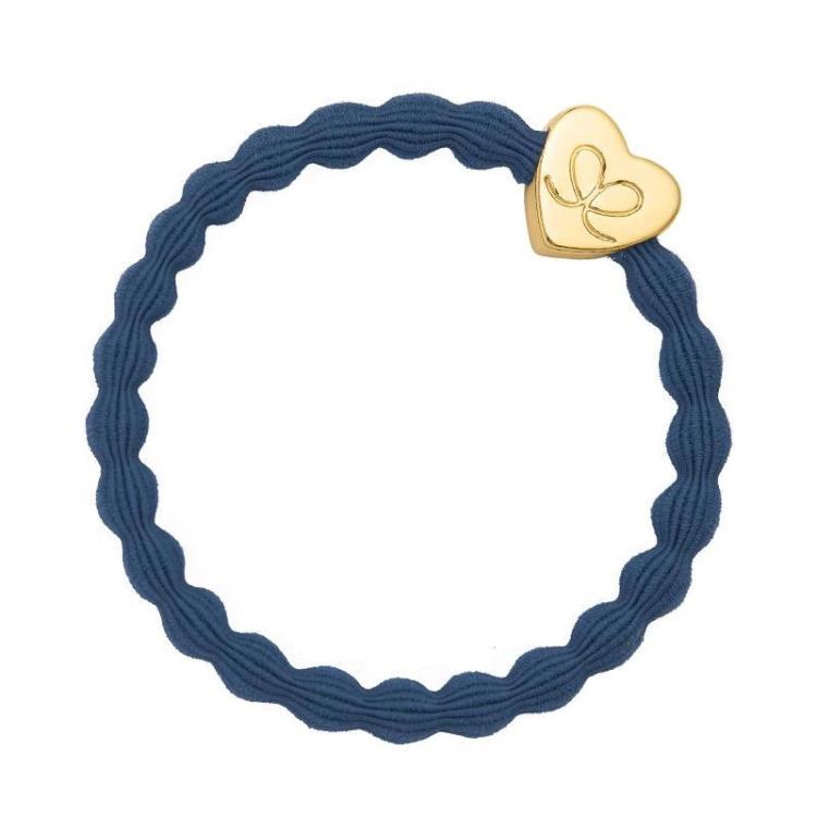 ByEloise London Gold Heart Dove Blue