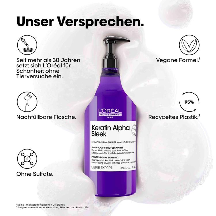 Loreal Keratin Alpha Sleek Shampoo
