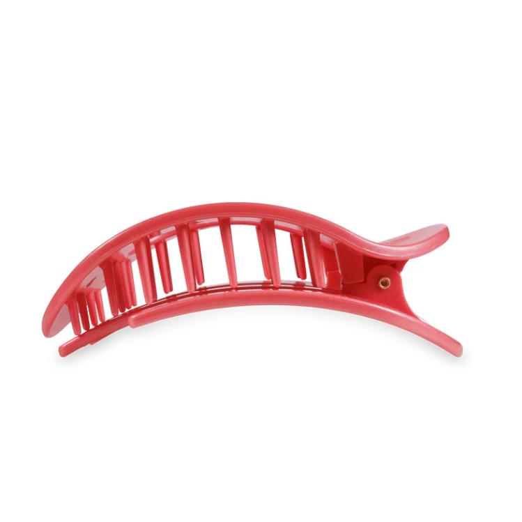 Teleties Flat Round Clip groß Calming Coral