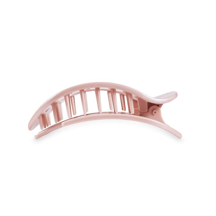 Teleties Flat Round Clip medium Pearly Pink